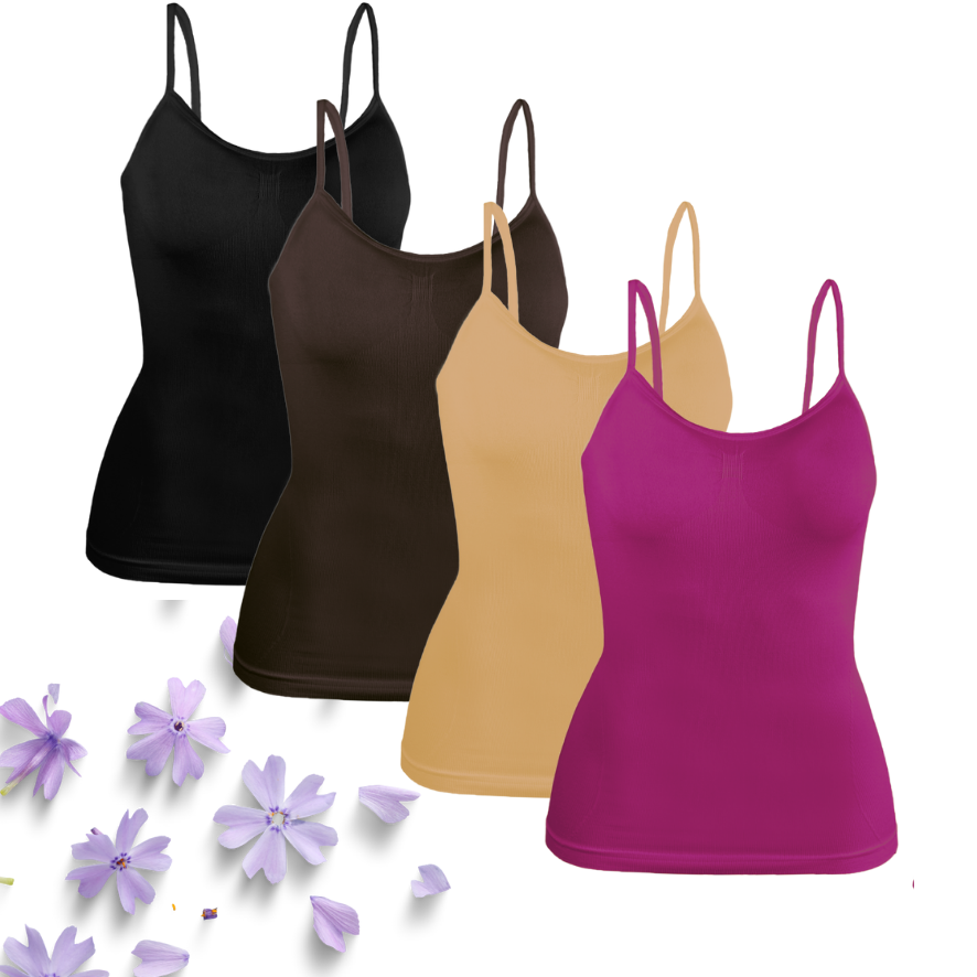 Set 4 Blusas Mujer Tirantes Casual Blusa Negra Crop Top Dama