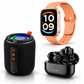 SMARTWATCH XIAOMI REDMI WATCH 6 ACTIVE (ORANGE) + BOCINA G-TIDE SV30 + AUDIFONOS G-TIDE L22 (NEGRO)