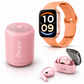 SMARTWATCH XIAOMI REDMI WATCH 6 ACTIVE (ORANGE) +BOCINA SANAG X6S (ROSA) + AUDIFONOS G-TIDE OWS8 (ROSA)
