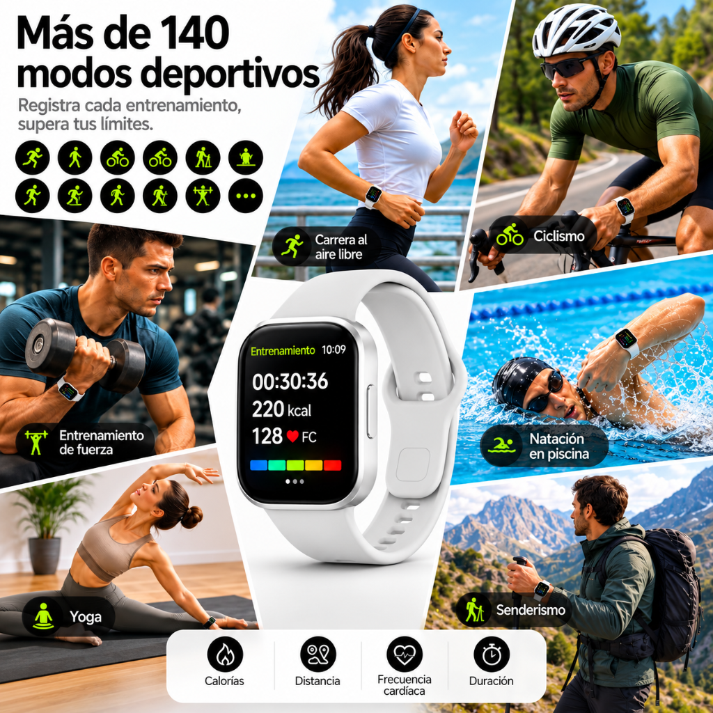 SMARTWATCH XIAOMI REDMI WATCH 6 ACTIVE (PLATA) + BOCINA SANAG M15 (BEIGE) + AUDIFONOS HH MORE T-55 (PLATA)