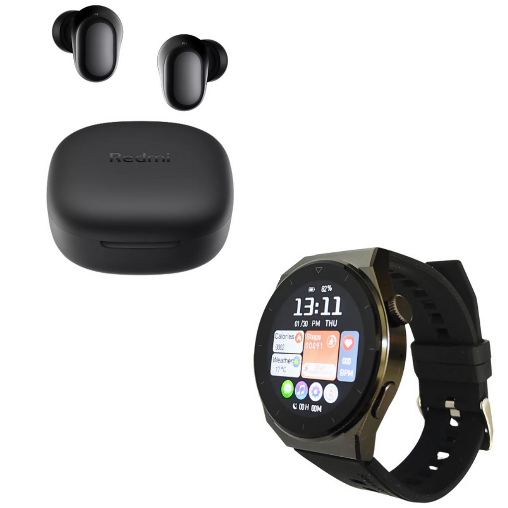 smartwatch-bossney-w03-pro-audifonos-redmi-buds-6-play-tecniquero-verteseler