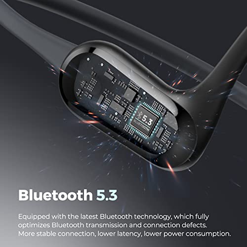 SoundPEATS RunFree Lite Audífonos de Conducción de Aire, Audífonos Inalámbricos Deportivos Bluetooth 5.3 Drivers de 16,2 mm 17 Horas Auriculares de Oreja Abierta para Deportes/Correr